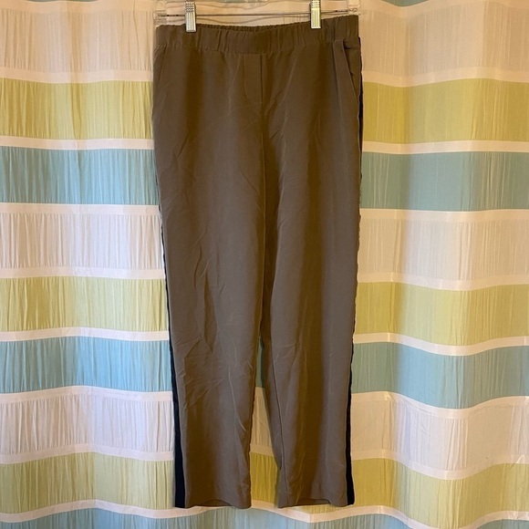 Drew Tuxedo Slacks Military Green Black Stripes Sz Medium - Picture 8 of 8